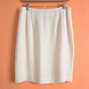 Vintage Jean Claude Poitras Design Cream Ribbed Mini Skirt | Made in Canada 12